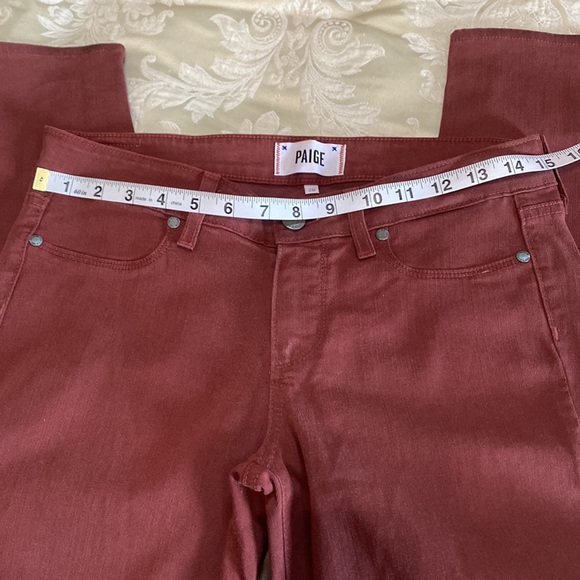NWOT Paige verdugo crop redwood silk coating jeans - Picture 9 of 14